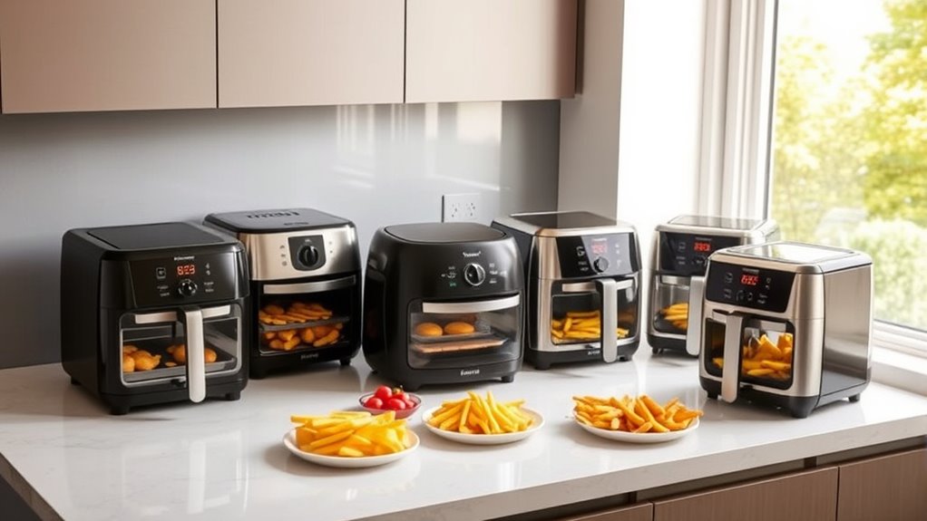 compact toaster oven air fryers