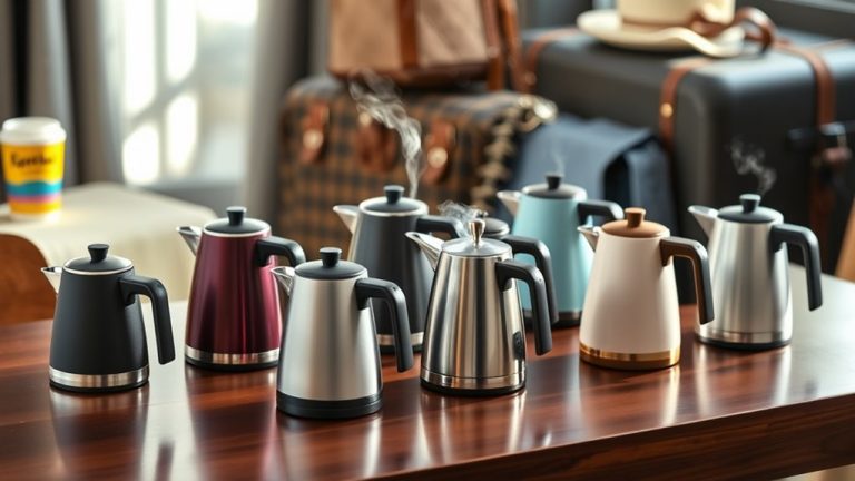 compact travel kettles selection