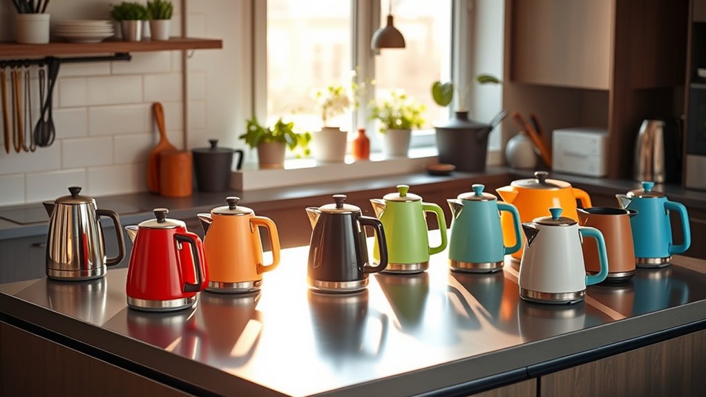 compact water kettles selection