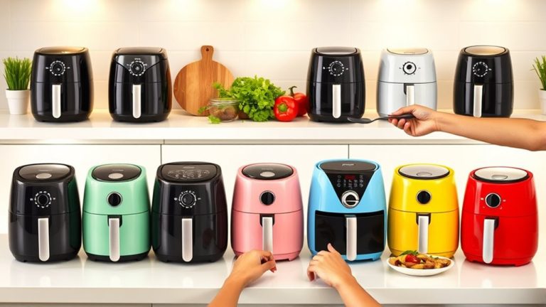 couples cooking air fryers