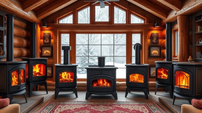cozy cabin wood stoves
