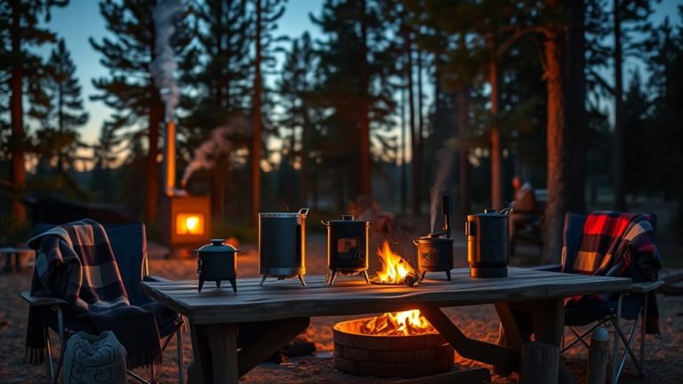 cozy camping wood stoves