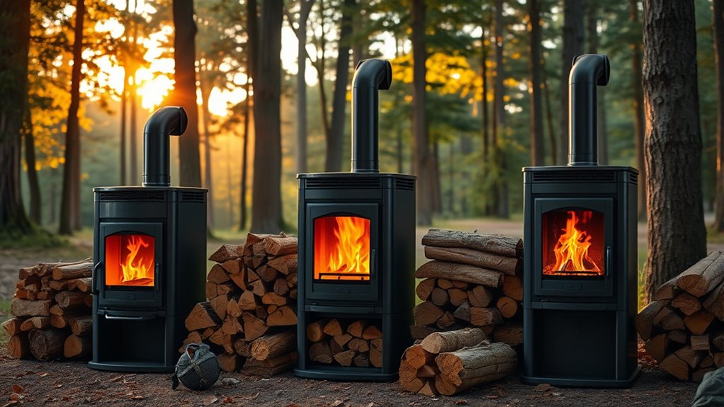 cozy outdoor wall tent stoves