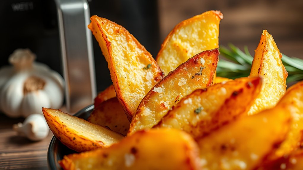 crispy air fryer potato wedges
