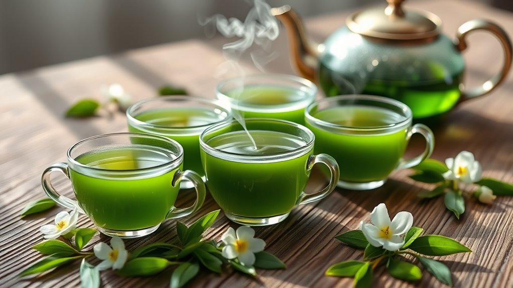 decaf green teas selection