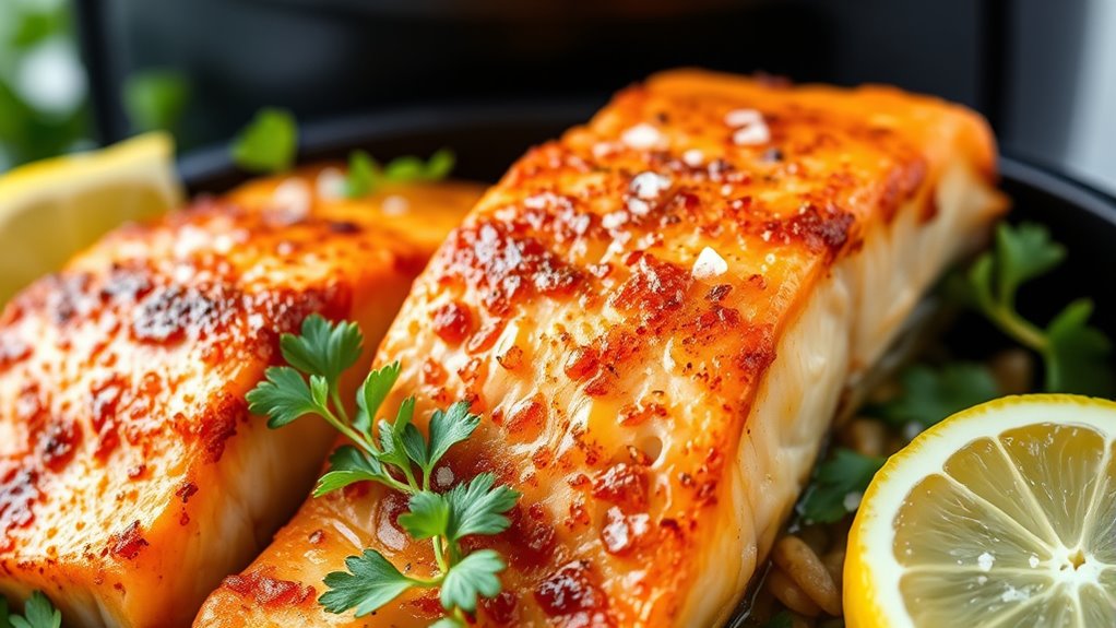 delicious air fryer salmon