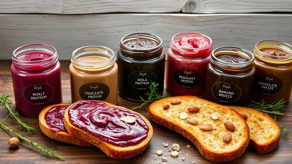 delicious protein spreads selection
