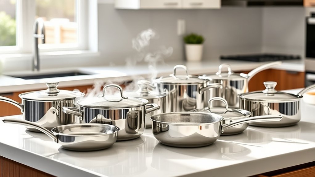dishwasher safe stainless steel cookware