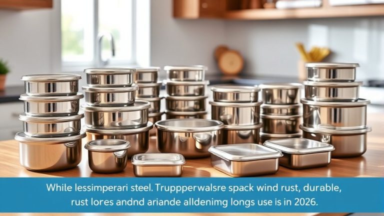 durable stainless steel containers