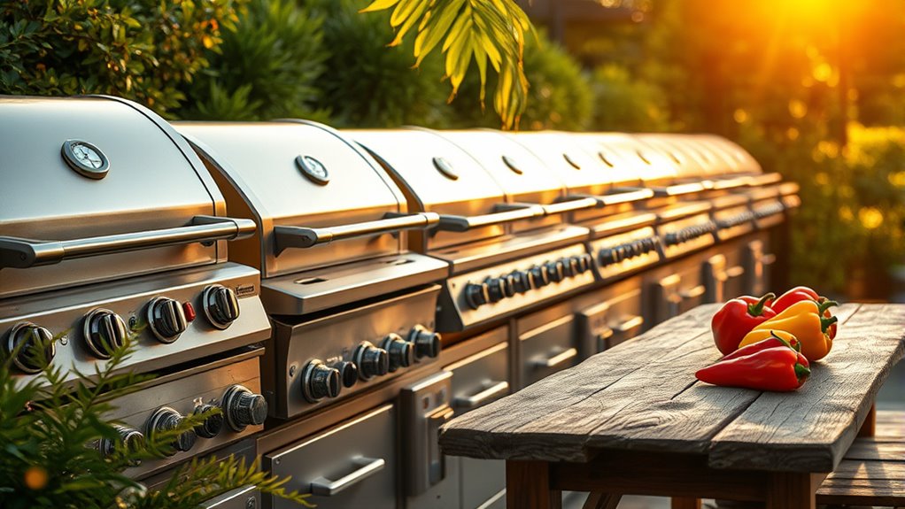 durable stainless steel grills