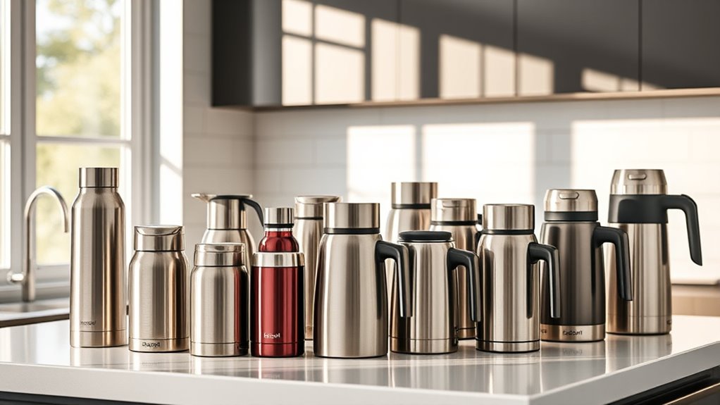 easy to clean thermoses and kettles