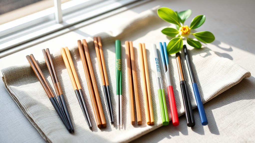eco friendly reusable chopsticks selection