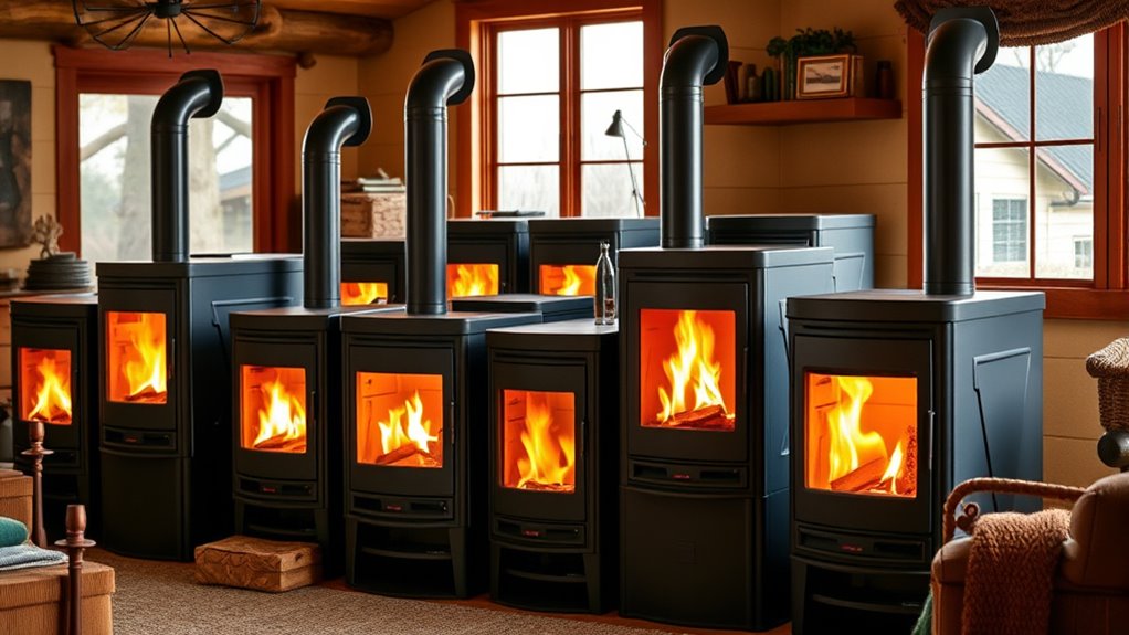 efficient heating pellet stoves