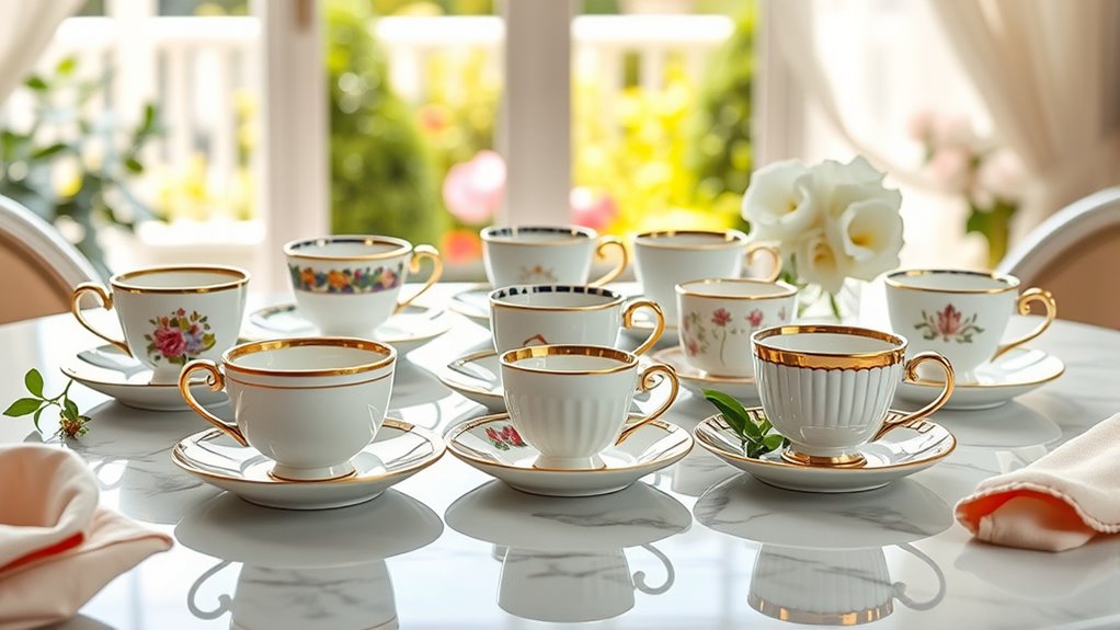 elegant tea sets selection