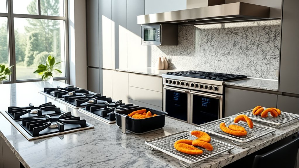 gas ranges with air fryer