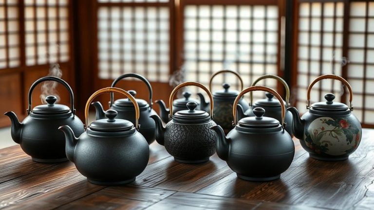 japanese tea kettles selection