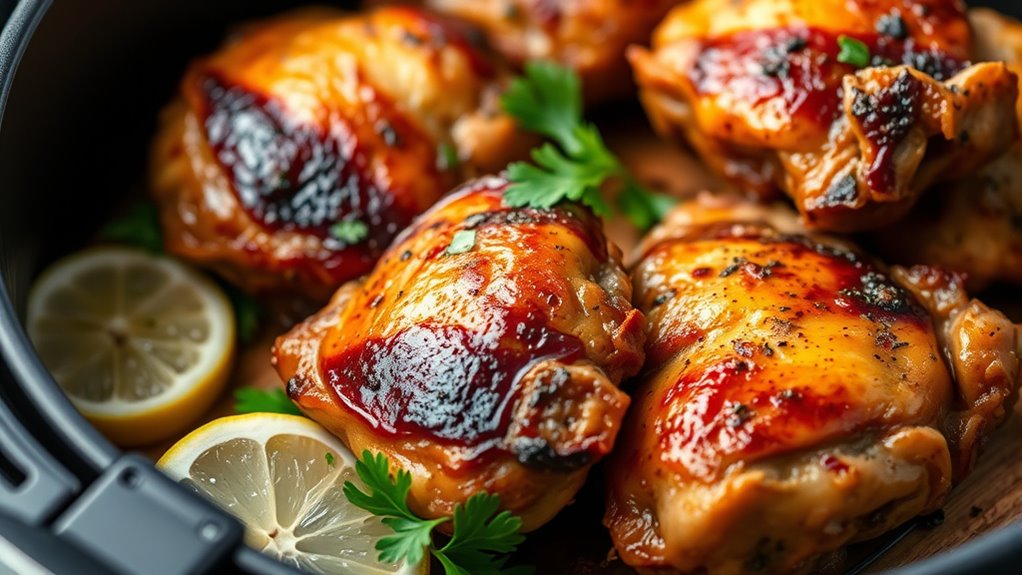 juicy air fryer chicken thighs