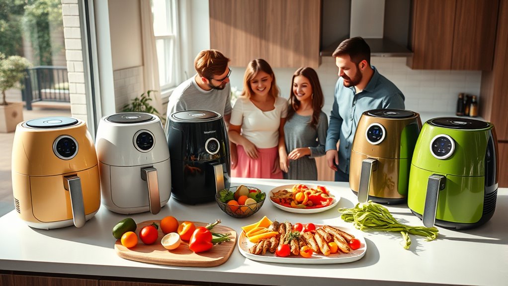 large family air fryers