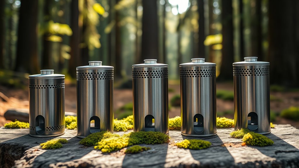 lightweight titanium wood stoves