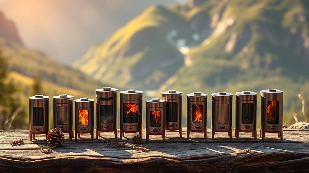 lightweight titanium wood stoves