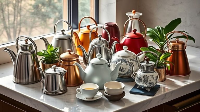 luxury tea kettles selection