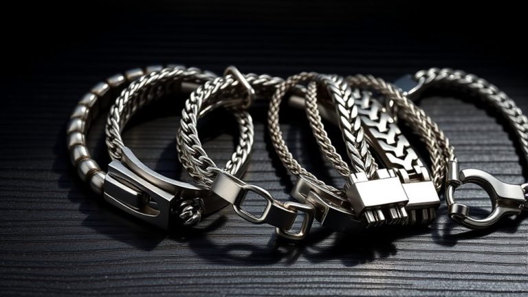 men s stylish stainless steel bracelets