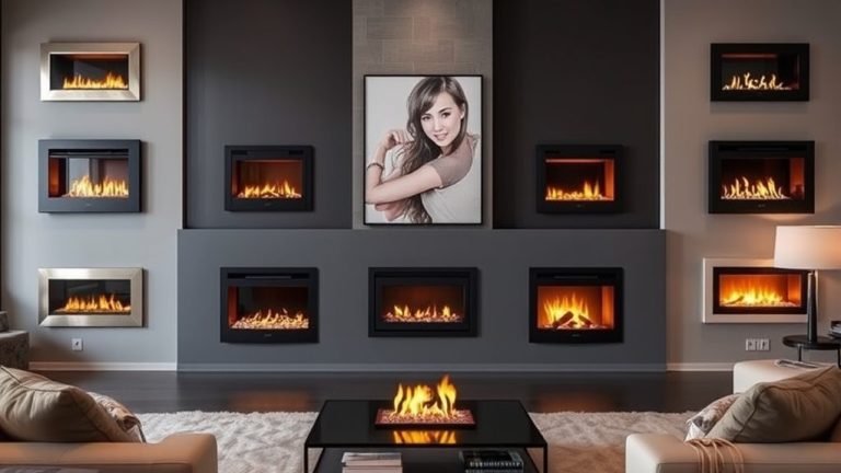 modern gas fireplace stoves