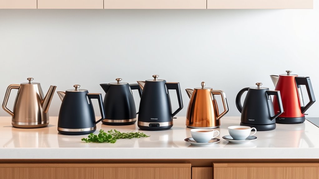 modern kettles for kitchens