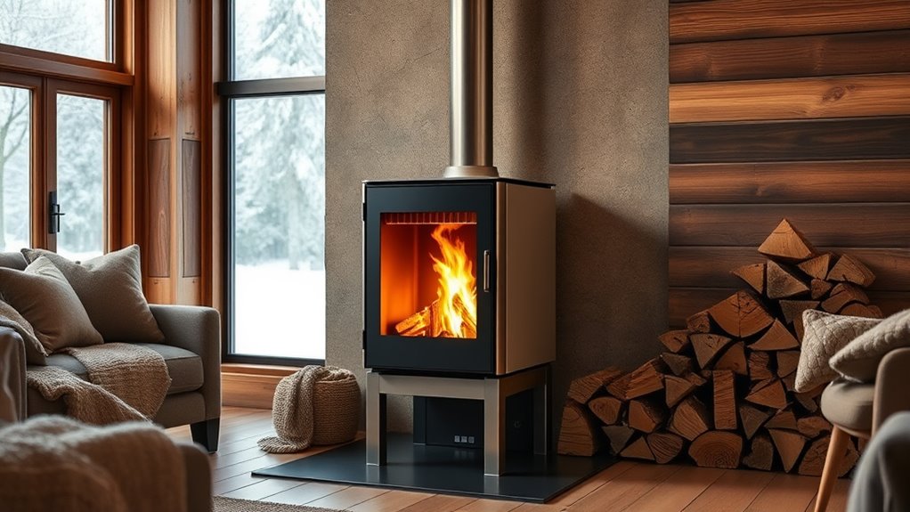 modern wood burning stoves