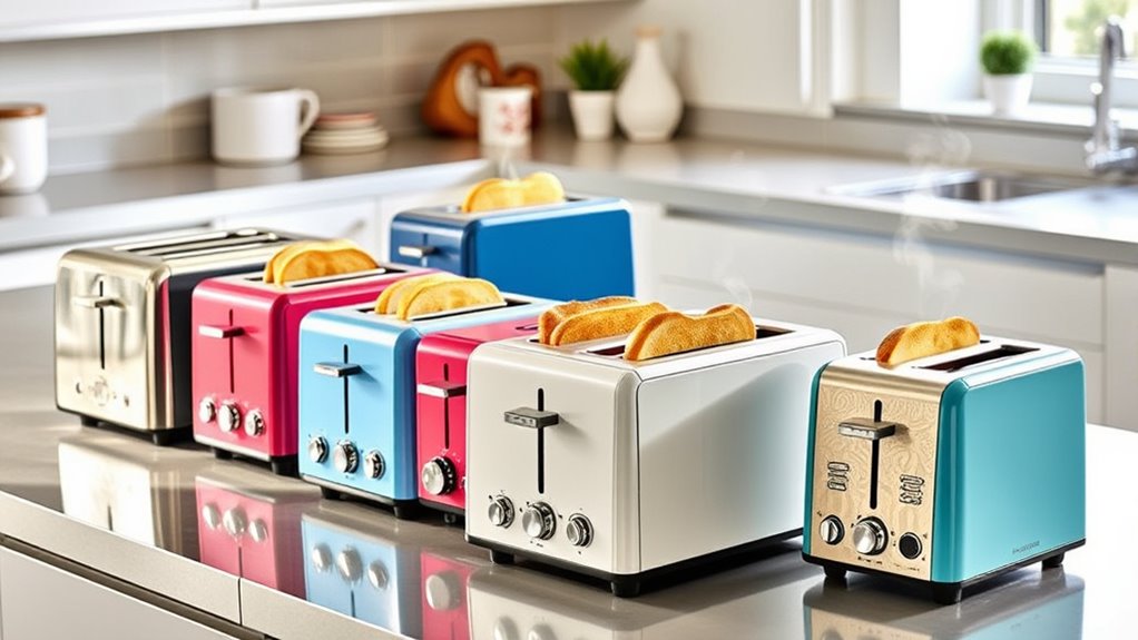 perfectly toasted slimline toasters
