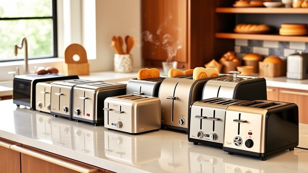 perfectly toasting 4 slot toasters