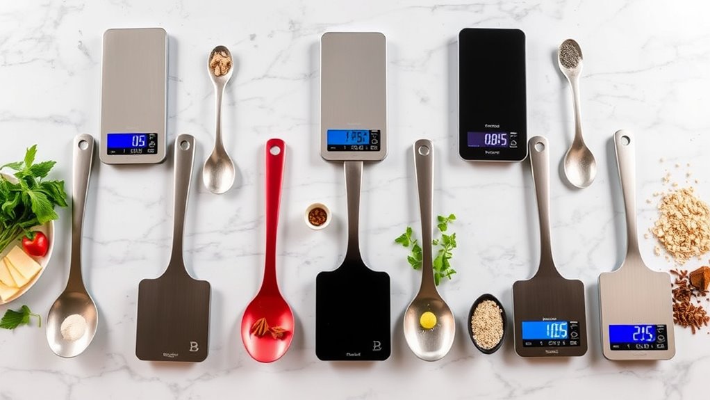 precision digital spoon scales
