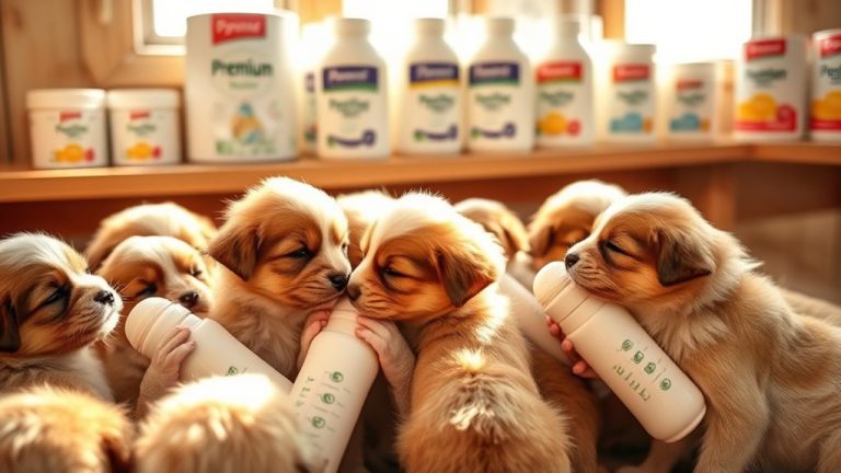 puppy growth milk replacers