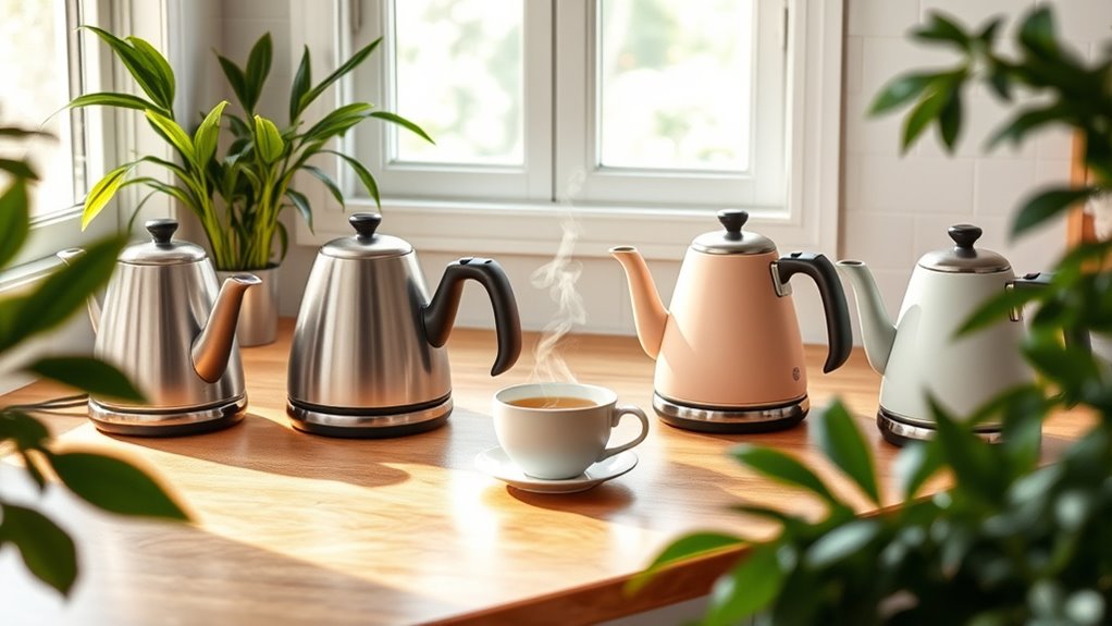 quiet tea brewing options