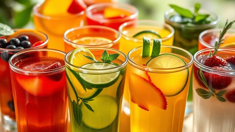 refreshing fruit tea selection