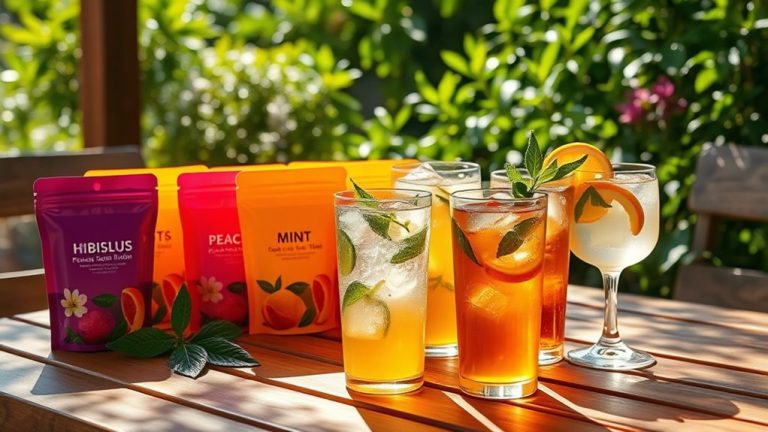 refreshing iced tea selections