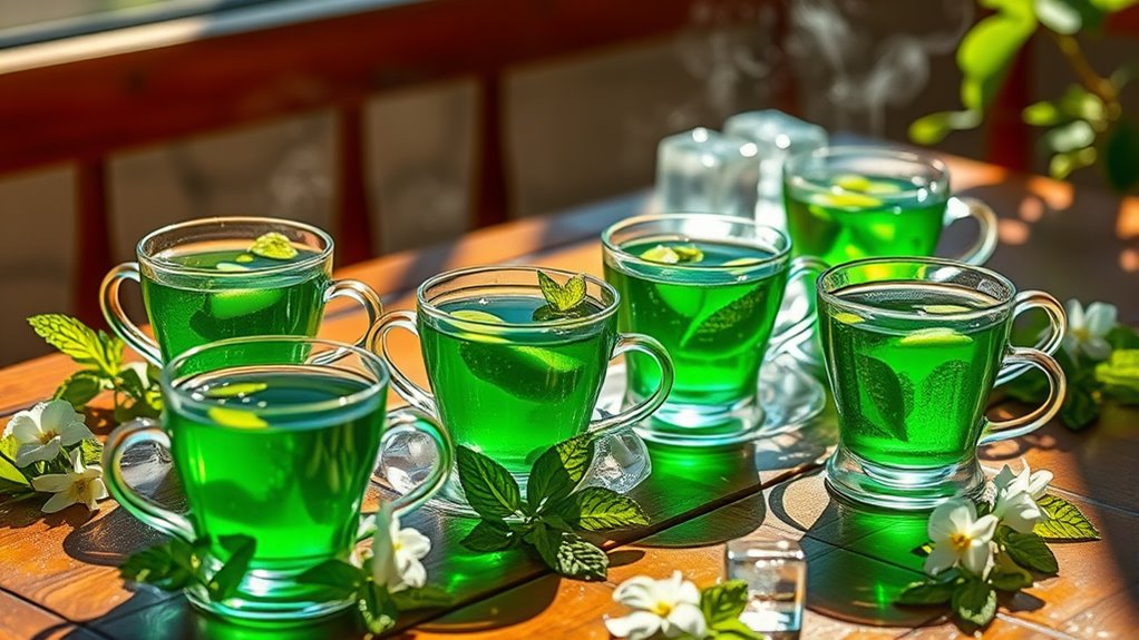 refreshing mint tea selection