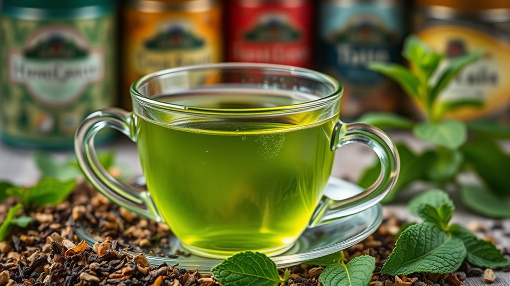 refreshing peppermint tea selection