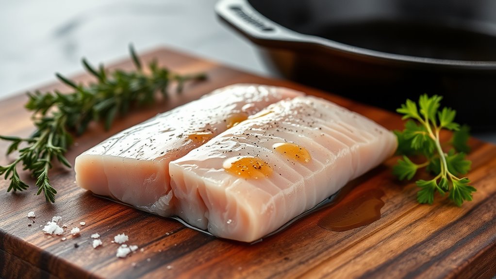 select firm even thawed fillets