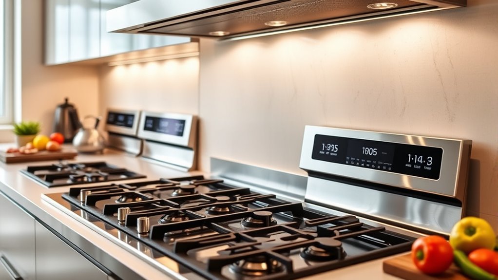 self cleaning gas stoves