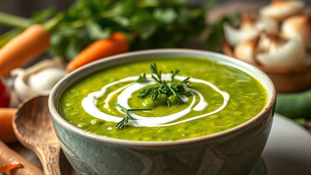 slow cooker pea soup