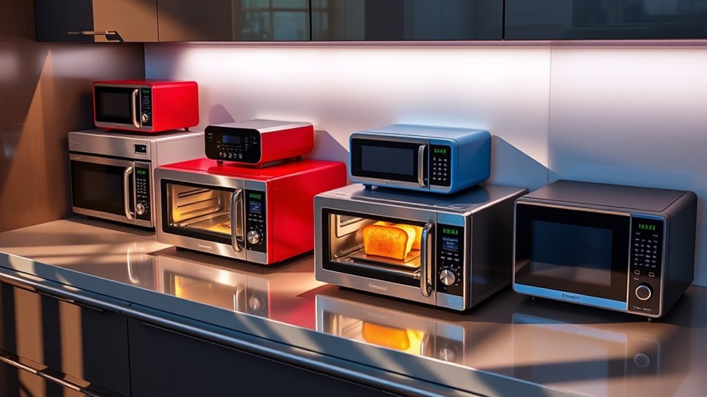 space saving microwave toasters