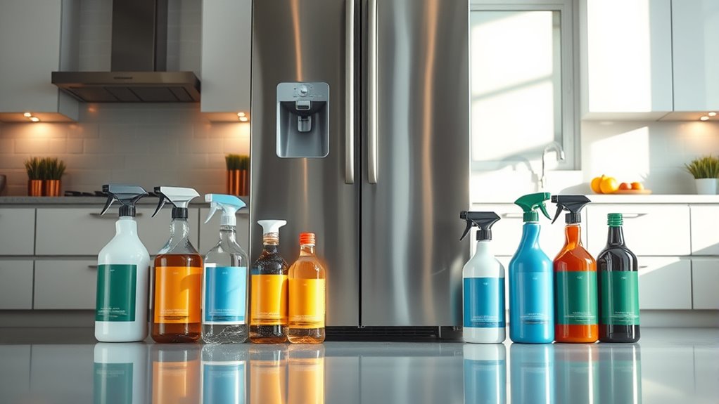 stainless steel refrigerator cleaners