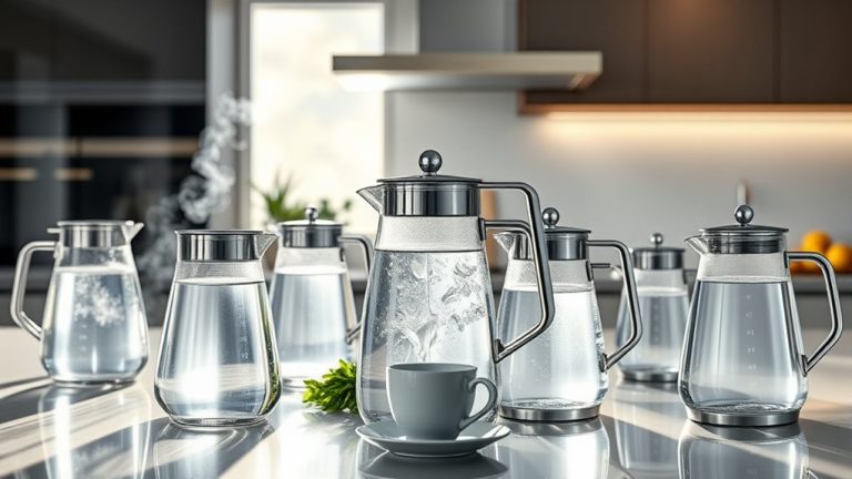 stylish boiling glass kettles