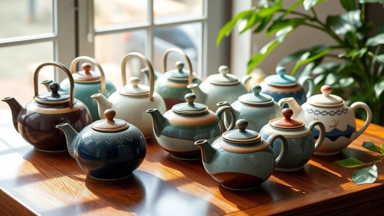 stylish ceramic tea kettles