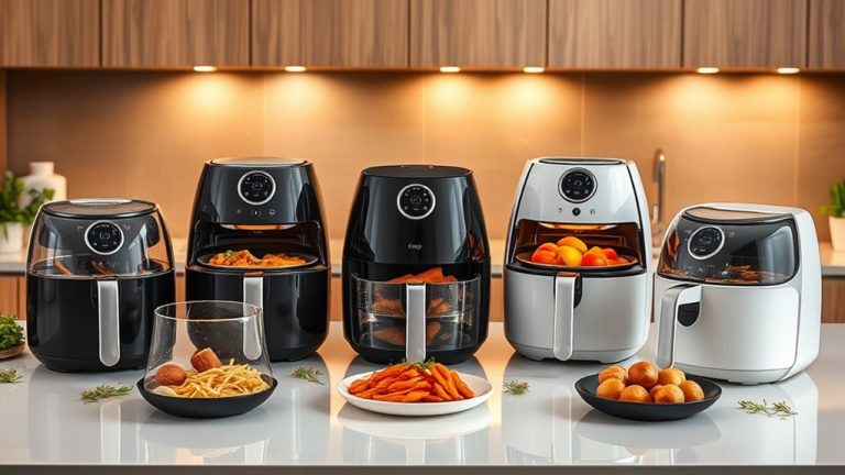 stylish glass basket air fryers