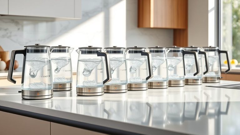 stylish glass electric kettles