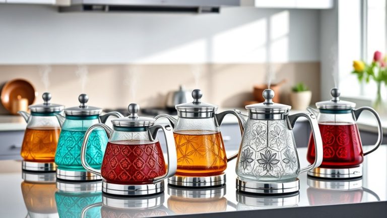 stylish glass stove kettles