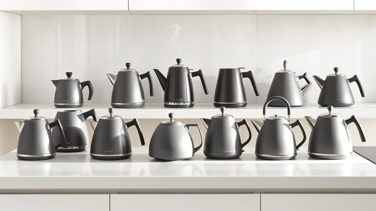 stylish grey kettles selection