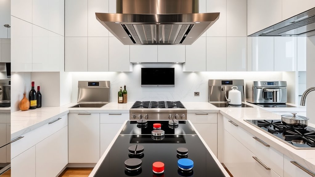 stylish modern kitchen stoves